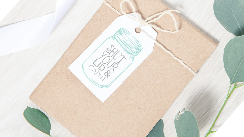 Shut Your Lid Gift Tag