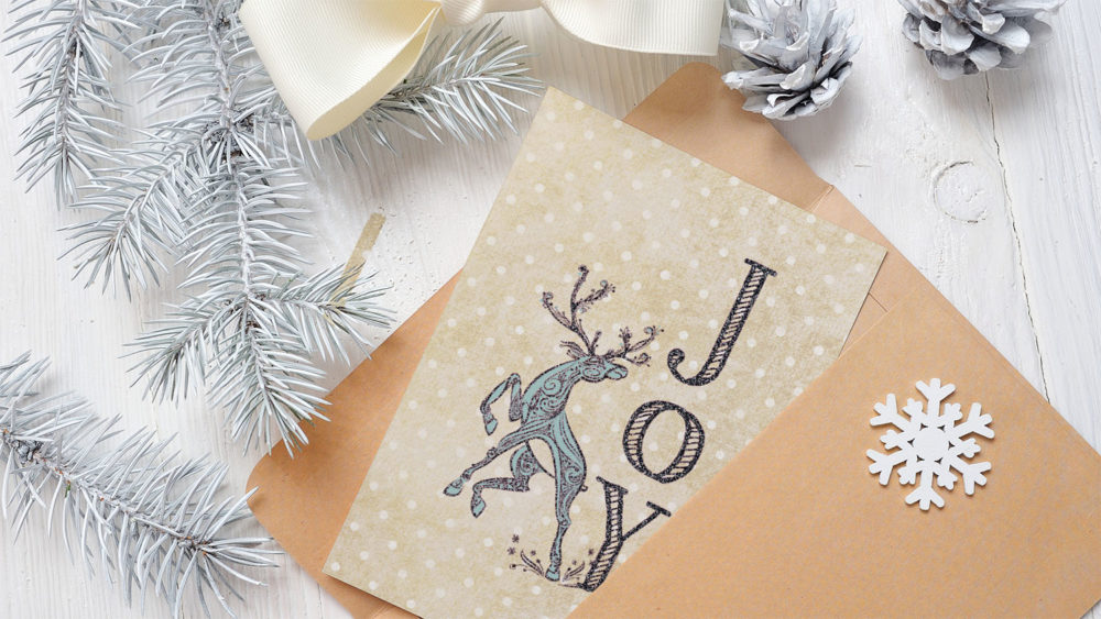 Glitter Holiday Card